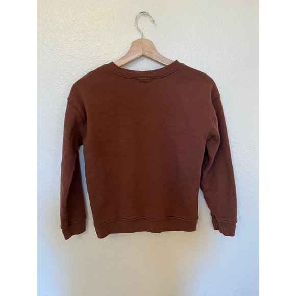 Sweatshirt Full Tilt Brown Skeleton Graphic Pullover Kids Large Girl's Skateboar - Picture 4 of 4